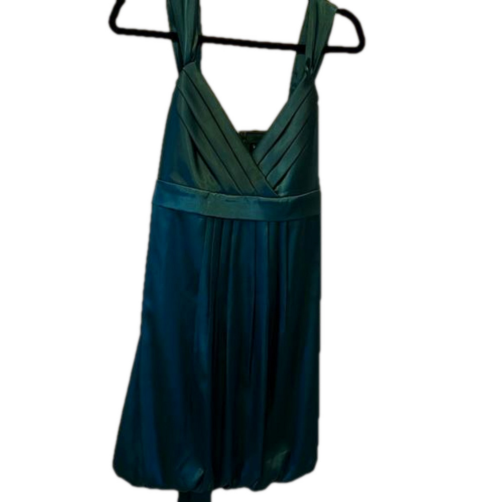 18. Le Chateau Satin Balloon Hem mini Dress